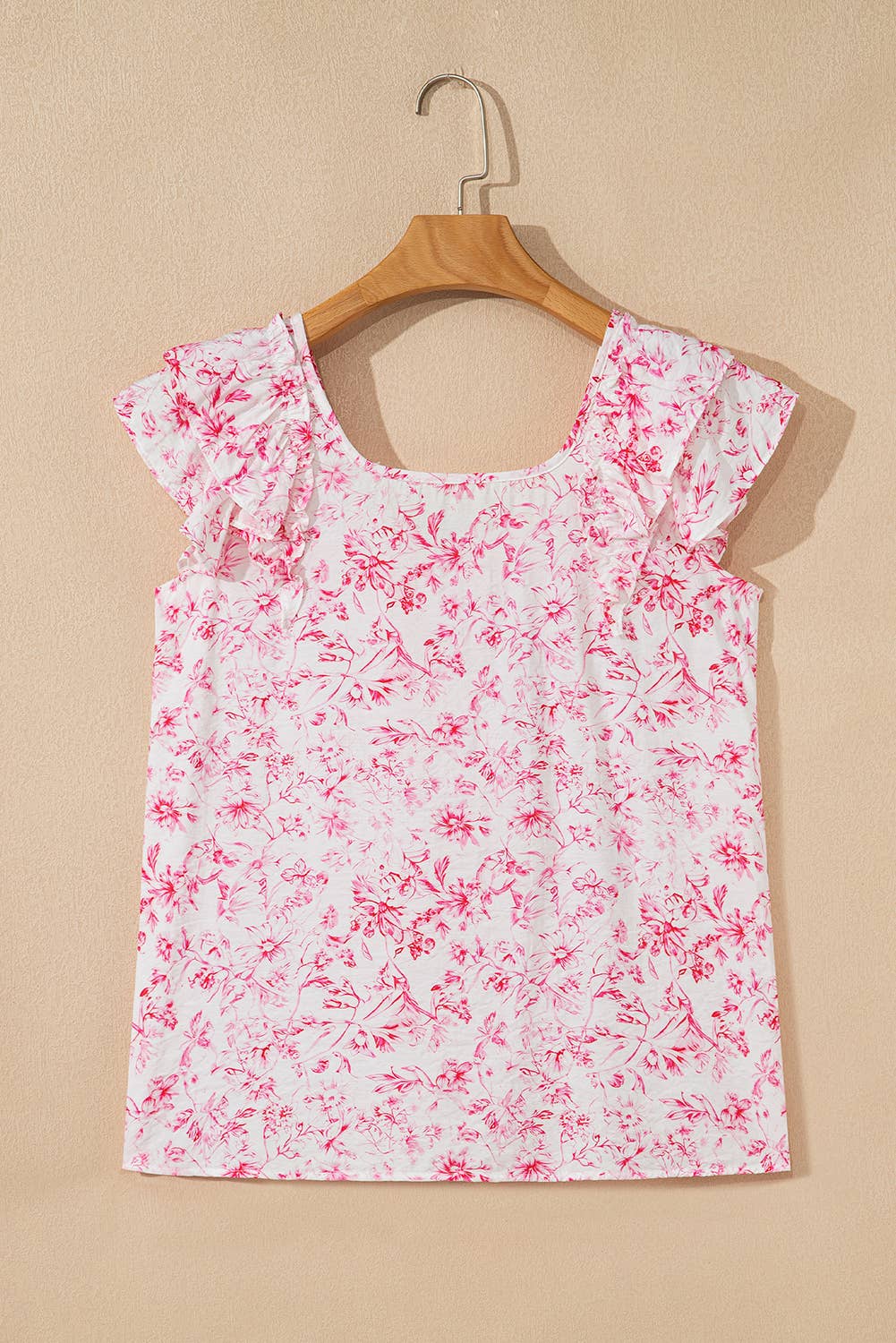 Ruffled Bow Back Blouse