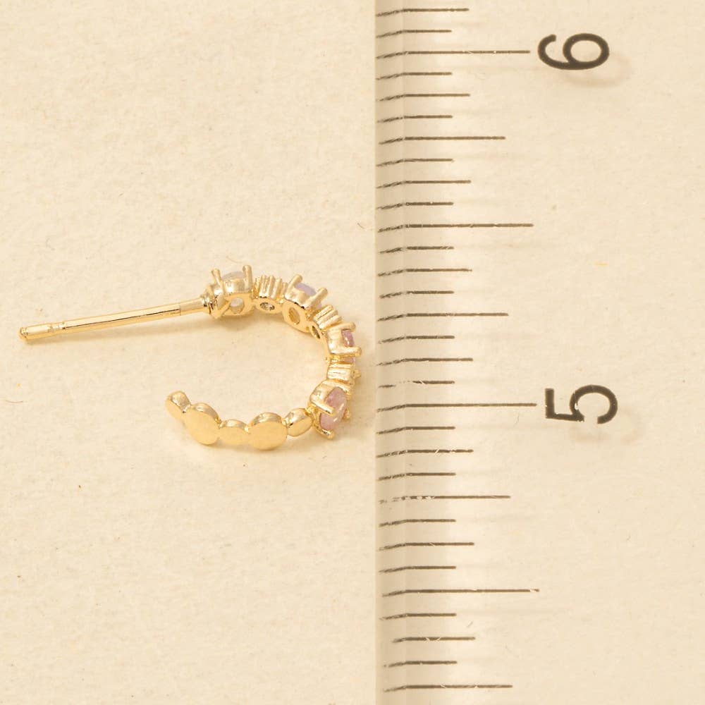 Gold Dipped Hoop Earrings