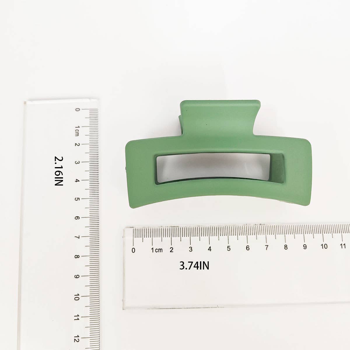Medium Dark Green Claw Clip
