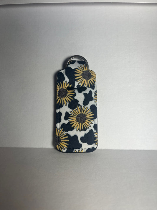 Cow Print/Sunflower - Chapstick Holder image 0