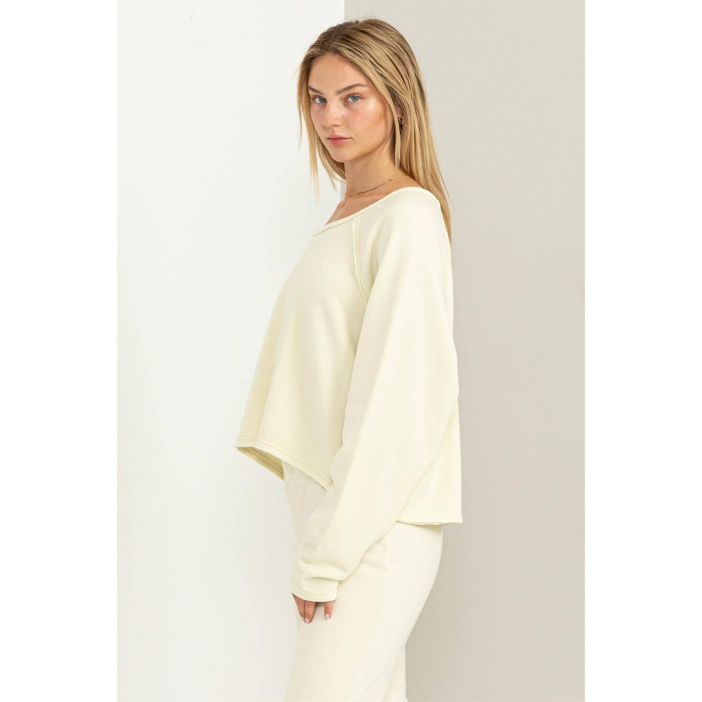 Raglan Sleeve Oversized Sweatshirt