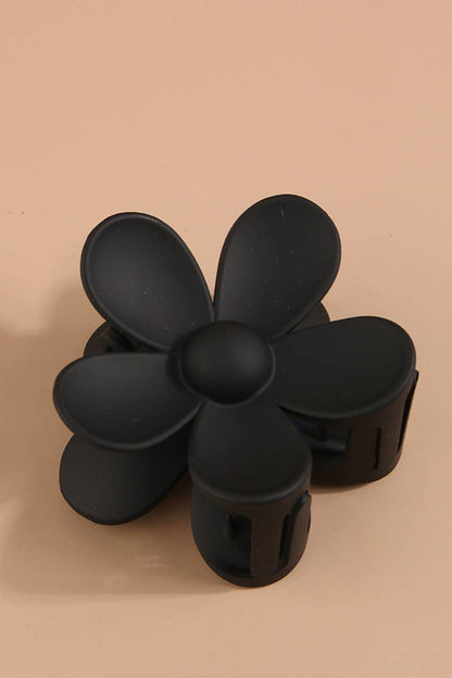 Flower Claw Clip : Black