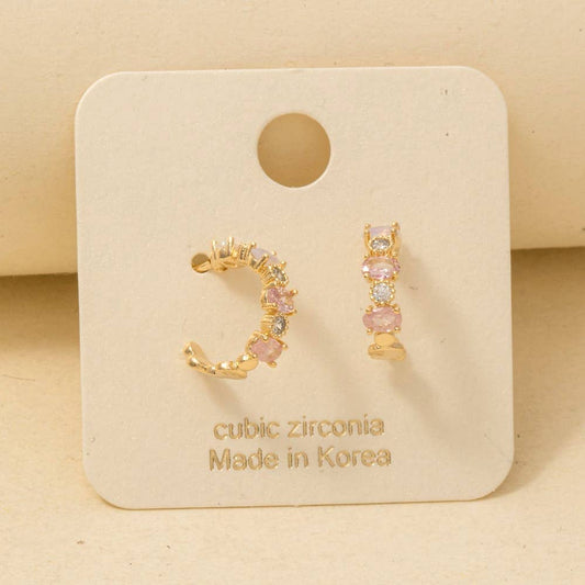 Gold Dipped Hoop Earrings