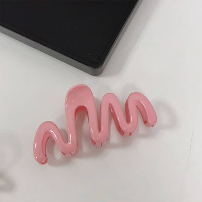 Wave Claw Clip : Light Pink