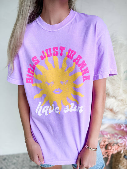 Girls Just Wanna Have Sun Tee