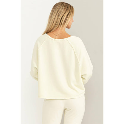 Raglan Sleeve Oversized Sweatshirt