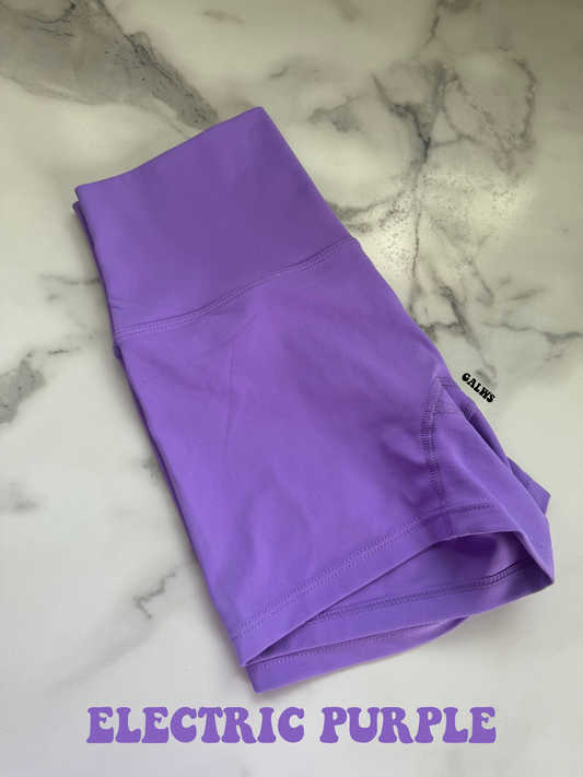 GAL Biker Shorts : Electric purple