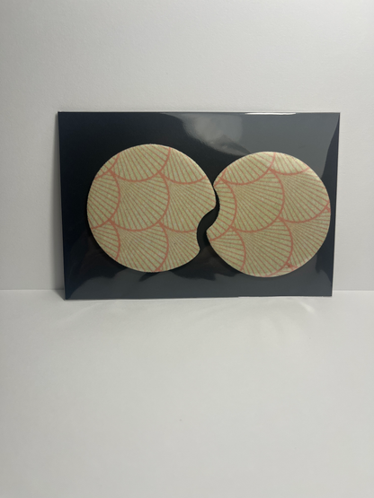 Pink Shell - Car Coaster image 0