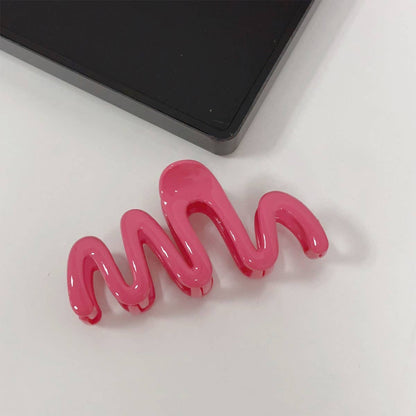 Wave Claw Clip : Hot Pink