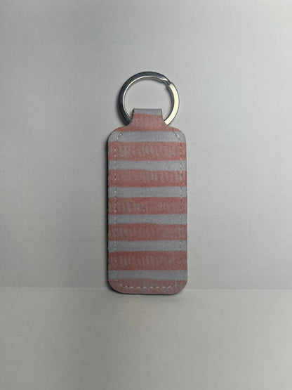 Pink Stripes - Chapstick Holder image 1