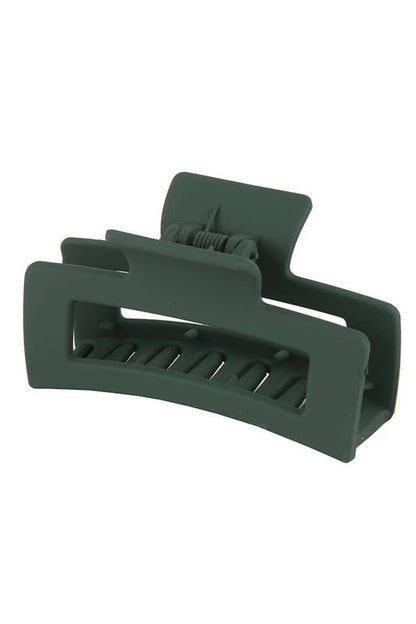 Medium Dark Green Claw Clip