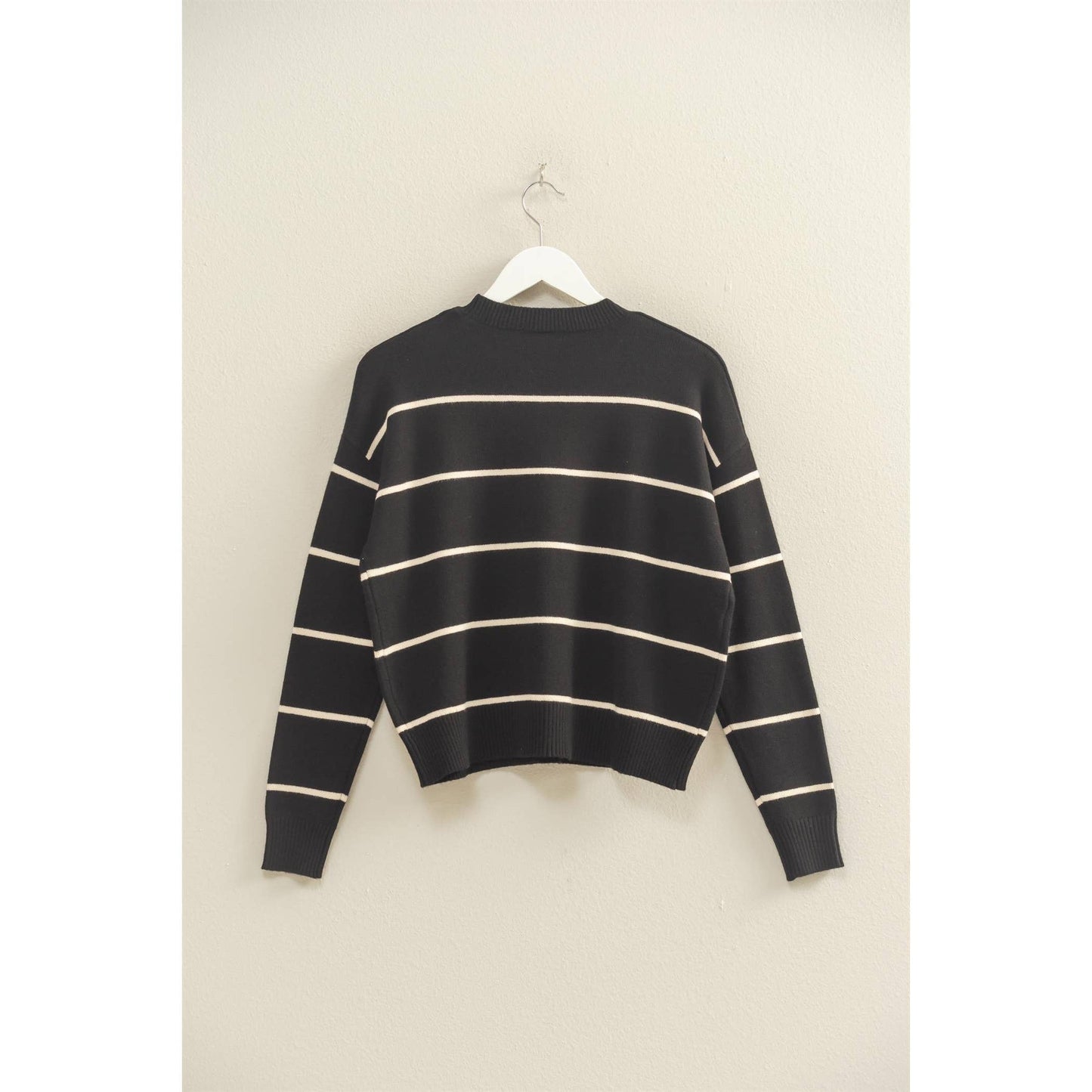 Crew Neck Striped Sweater