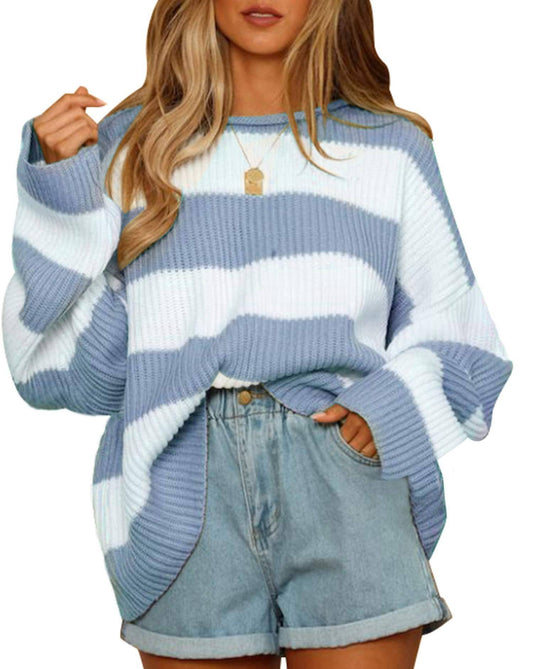Blue Striped Sweater