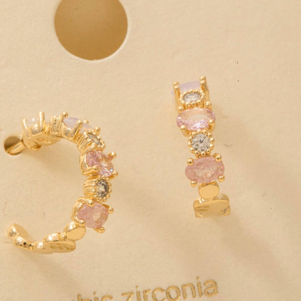 Gold Dipped Hoop Earrings