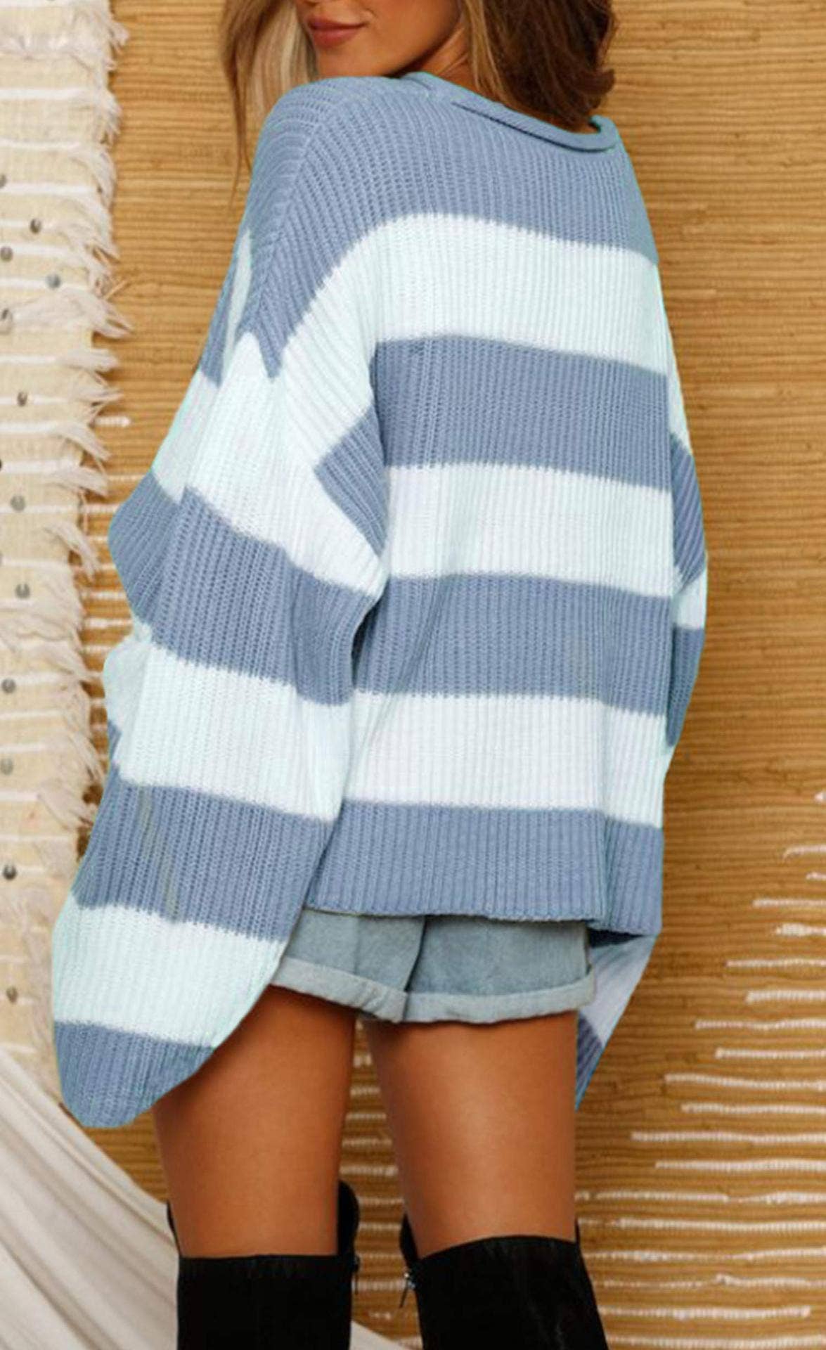 Blue Striped Sweater