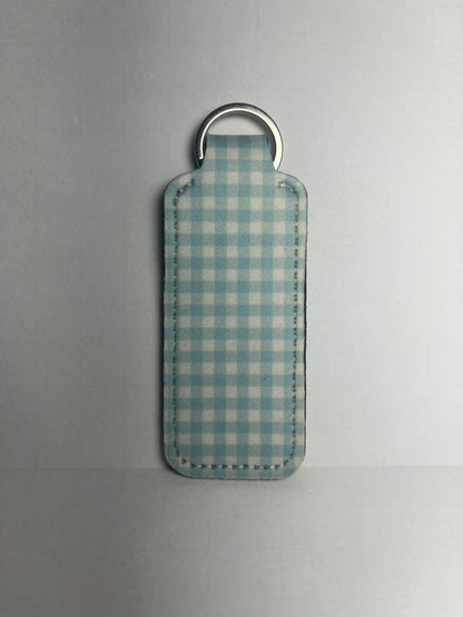 Blue Checkered - Chapstick Holder image 1