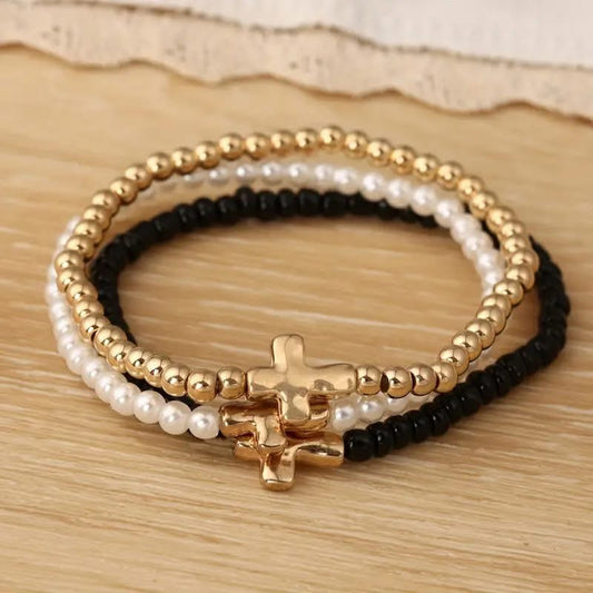 Cross Bracelet Stack