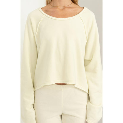 Raglan Sleeve Oversized Sweatshirt