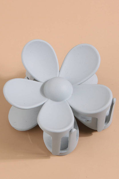 Flower Claw Clip : Light Gray