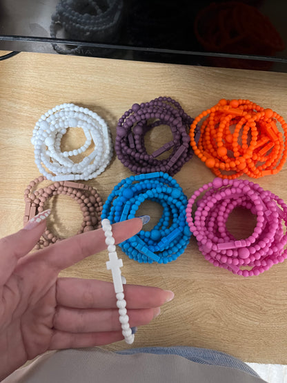Silicone Cross Bracelet