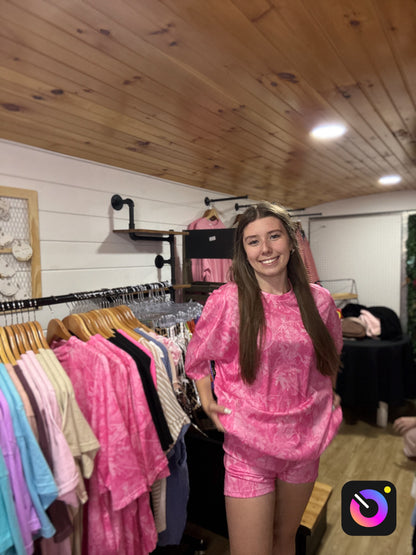 Pink Camo Lounge Set