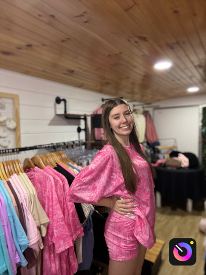 Pink Camo Lounge Set