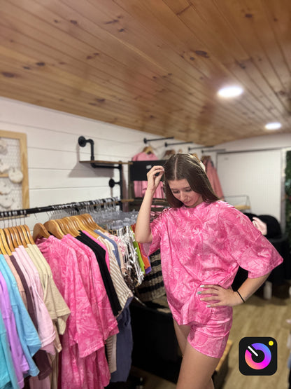 Pink Camo Lounge Set