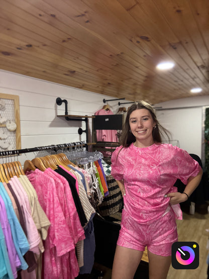 Pink Camo Lounge Set