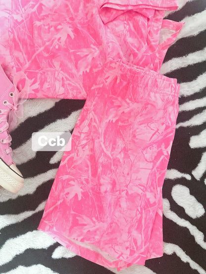 Pink Camo Lounge Set