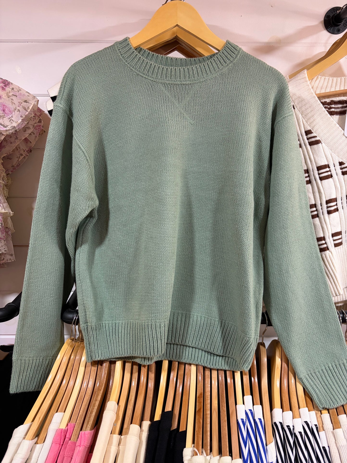 Sea-foam Green Sweater