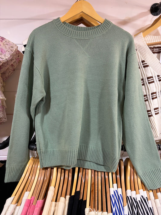 Sea-foam Green Sweater