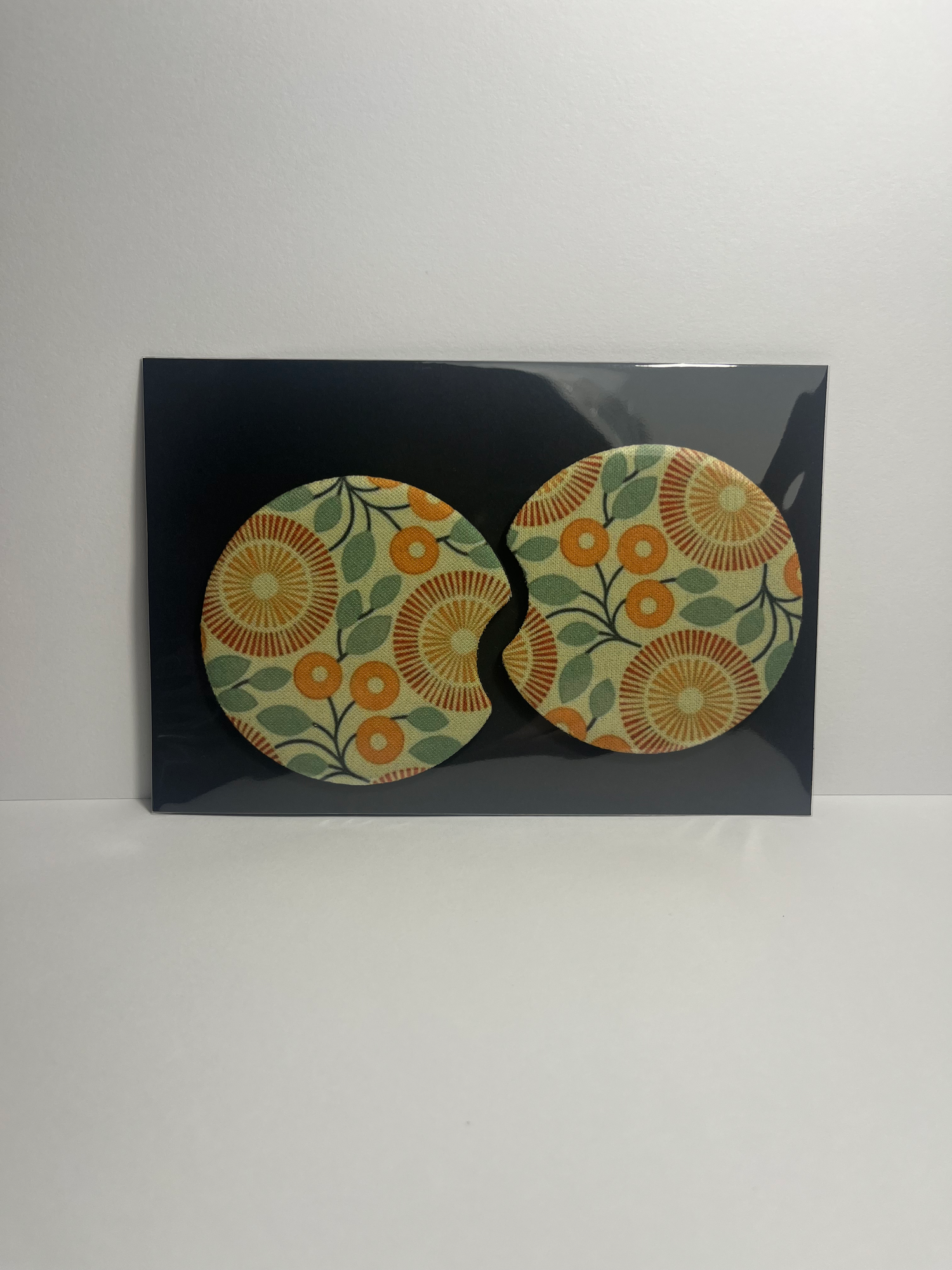 Orange Oasis - Car Coaster image 0