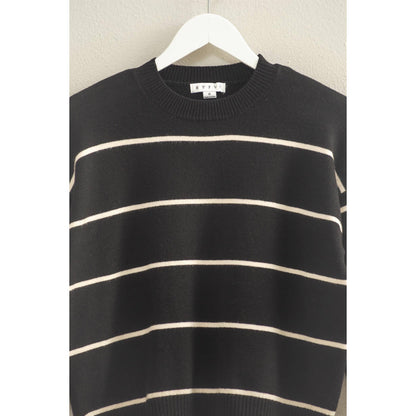 Crew Neck Striped Sweater