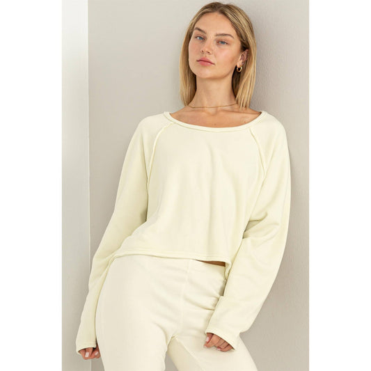 Raglan Sleeve Oversized Sweatshirt