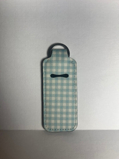 Blue Checkered - Chapstick Holder image 0