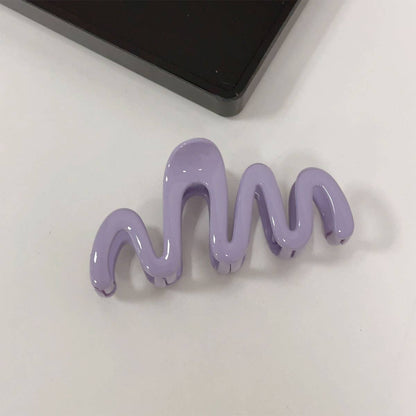 Wave Claw Clip : Light Purple