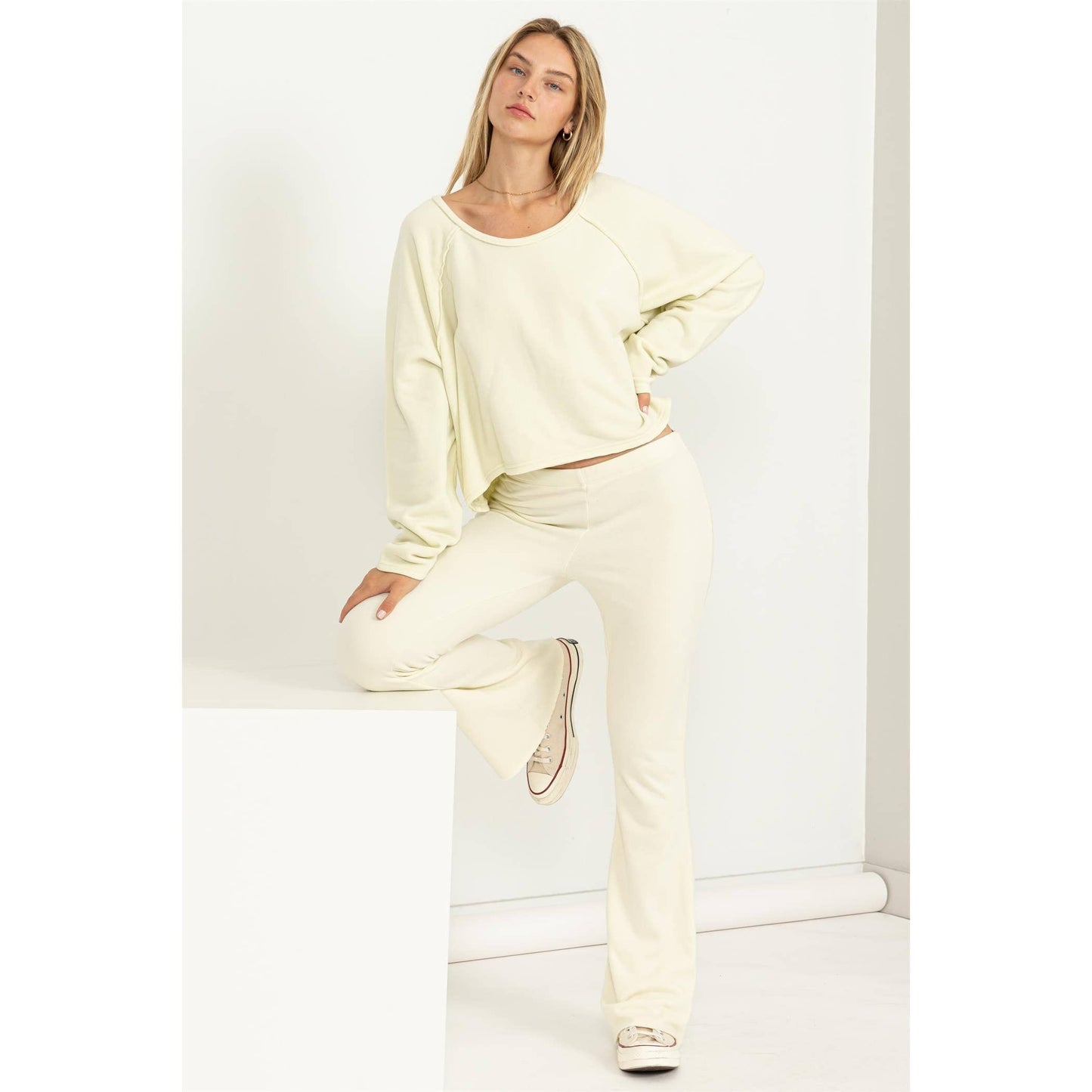 Raglan Sleeve Oversized Sweatshirt