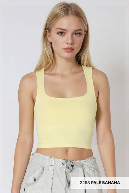 Pale Banana - Clean Line Square Neck Top