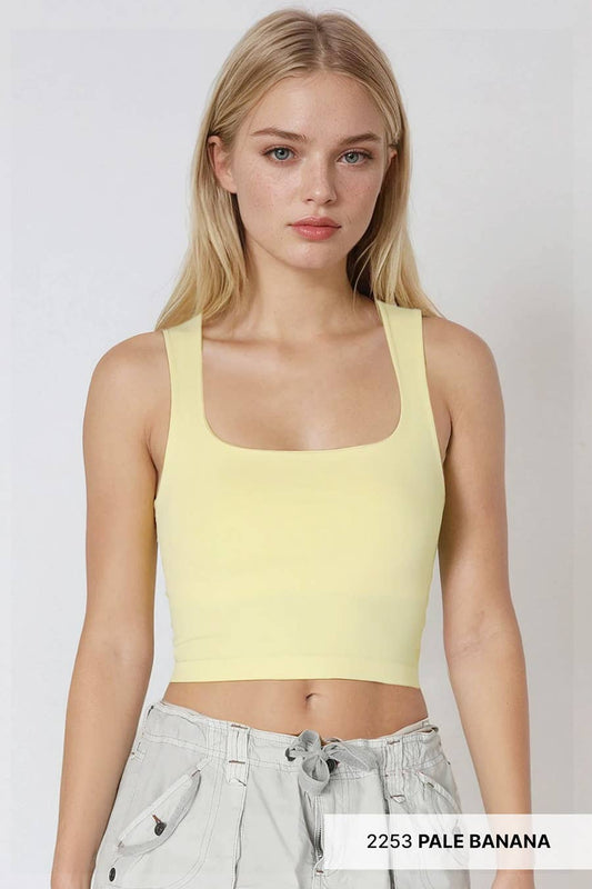 Pale Banana - Clean Line Square Neck Top