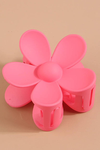 Flower Claw Clip : Hot Pink