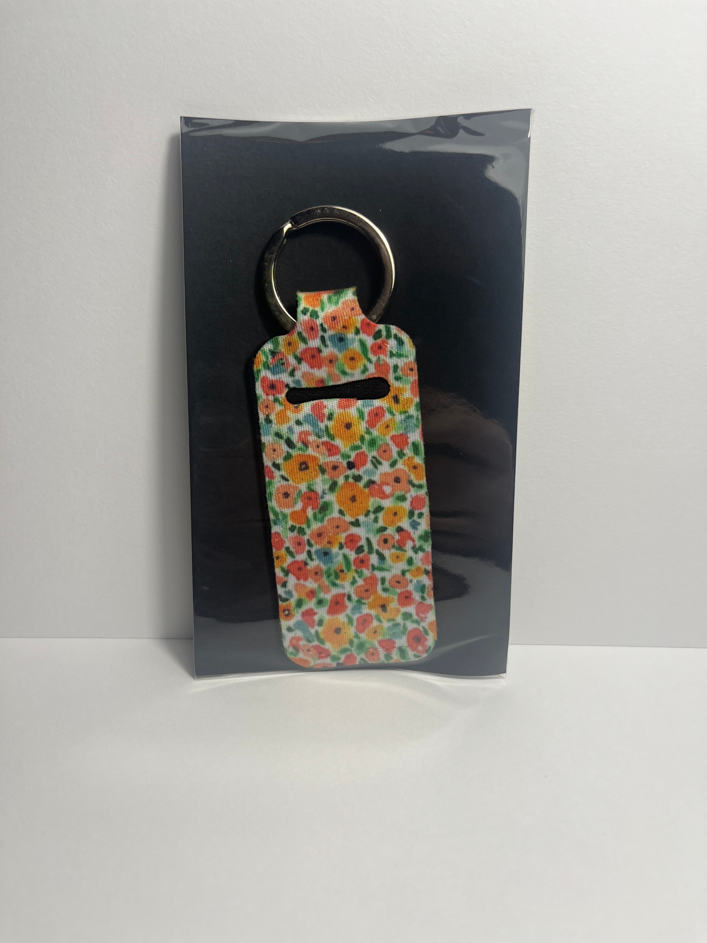 Orange & Pink Floral - Chapstick Holder image 0