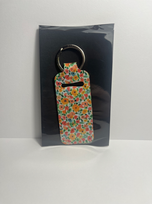 Orange & Pink Floral - Chapstick Holder image 0