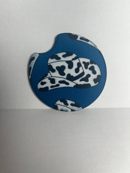 Blue Cowboy - Car Coaster image 1