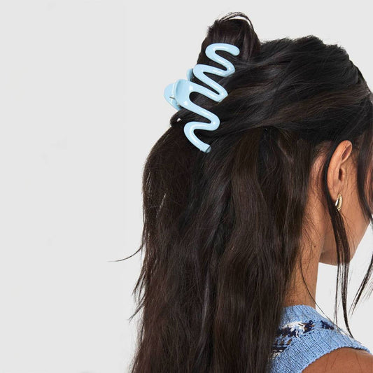 Wave Claw Clip : Light Pink