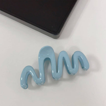 Wave Claw Clip : Blue