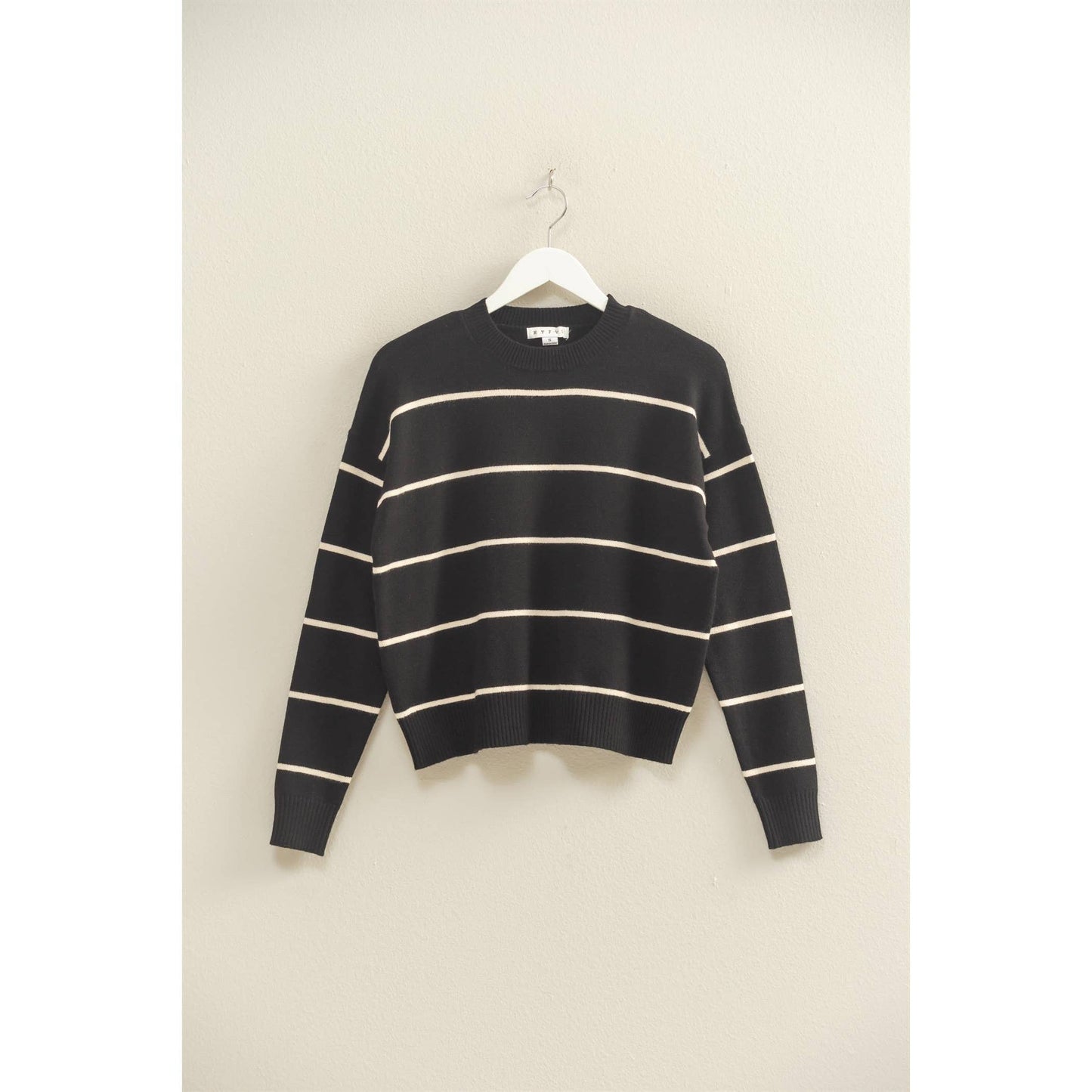 Crew Neck Striped Sweater